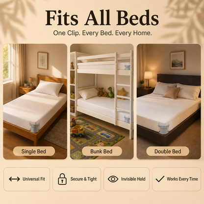 Bed Sheet Clips Pack of 4 (Anti-Slip  Bedsheet Holder)