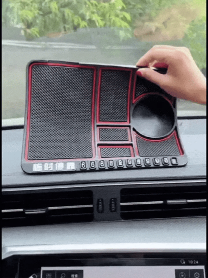 360° Rotating Car Phone Mount & Anti-Slip Dashboard Mat